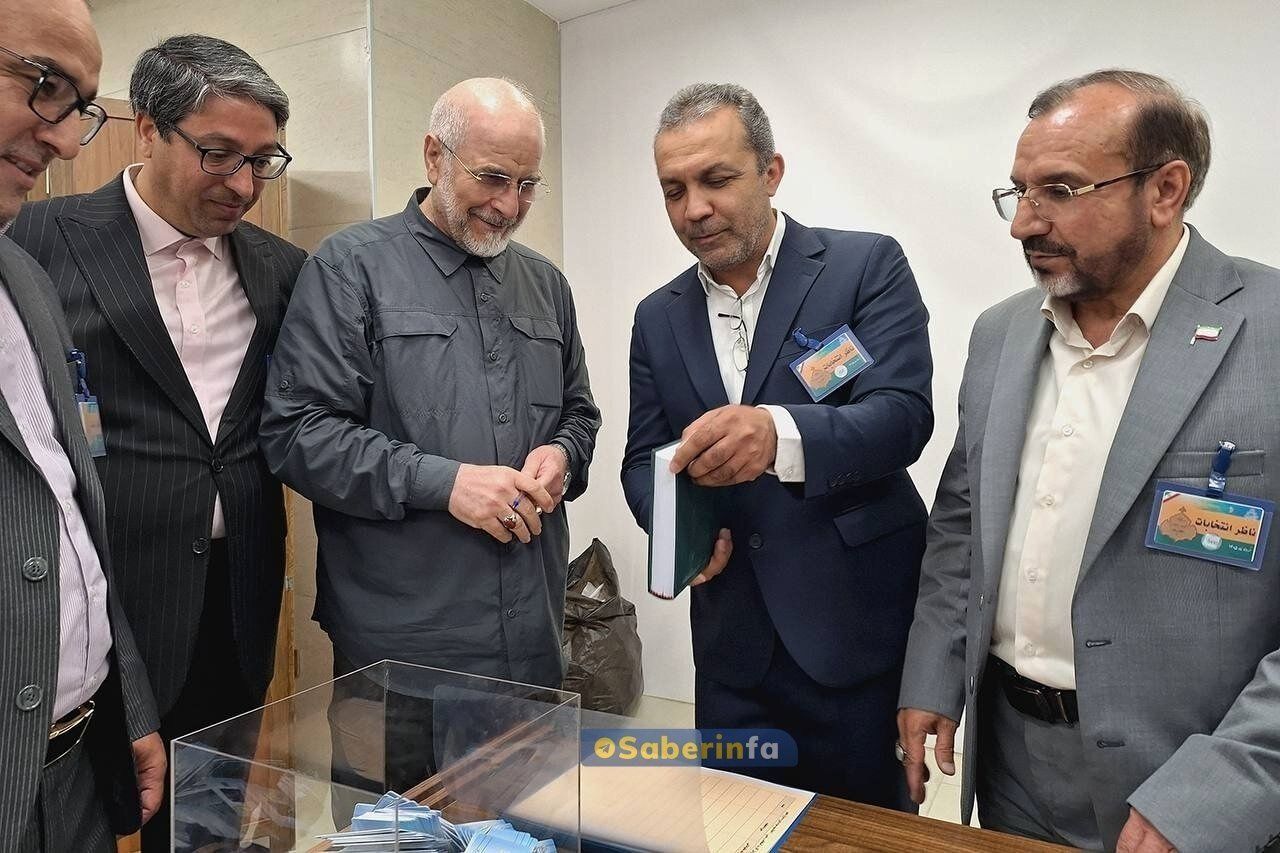 تصاویری از قالیباف و رسایی در انتخابات جنجالی روز گذشته مجلس