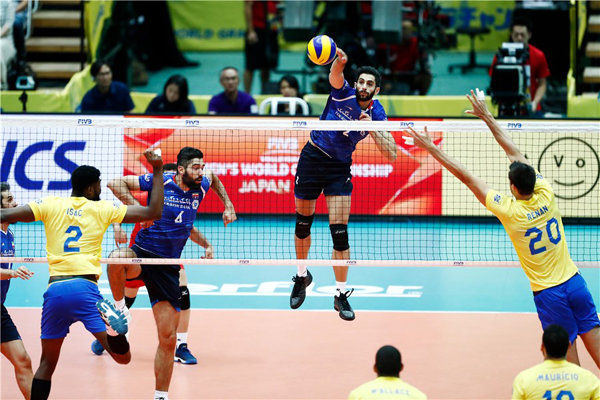 والیبال ایران مغلوب برزیل شد