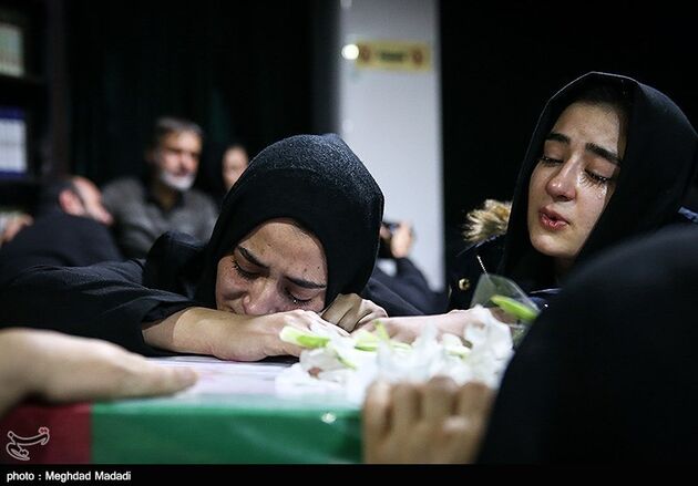 مراسم وداع با پیکر آتش نشانان شهید حادثه پلاسکو