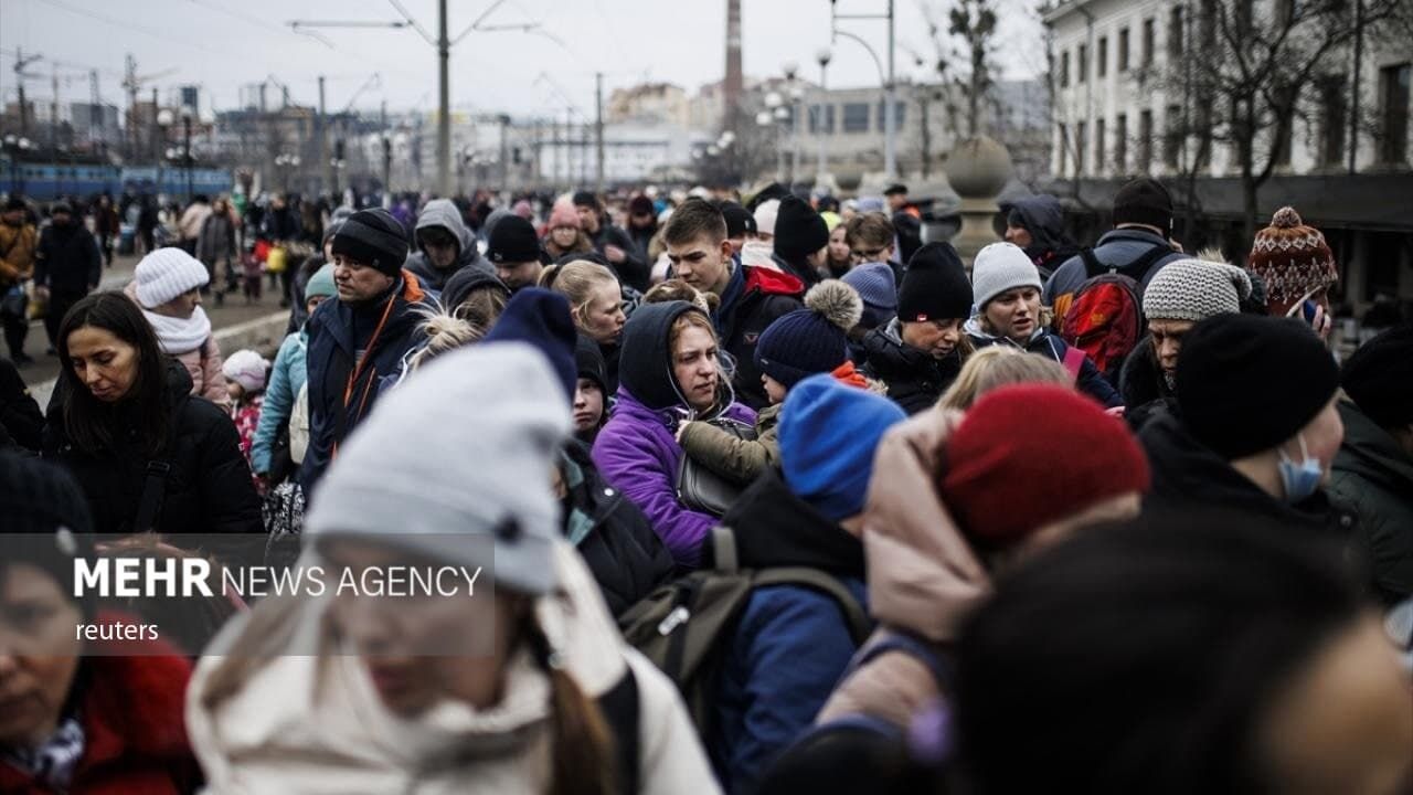 تصاویری دیده نشده از فرار مردم اوکراین از کشور