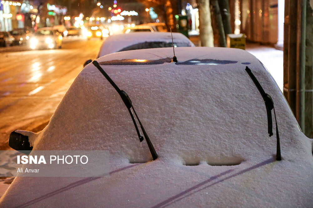 بارش برف و باران در بیشتر استان‌های کشور