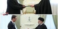 تفاوت معنادار ‎«زبان بدن» رئیسی در دیدار با سفرای فرانسه و زیمبابوه+عکس