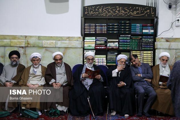 مراسم ختم هاشمی شاهرودی در مسجد ارگ