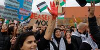 تظاهرات حامیان فلسطین در خیابان‌های برلین