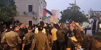 حیفا زیر پای فلسطینی‌های معترض به جنگ