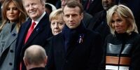 رهبران جهانی و همسرانشان در مراسم صدمین سالگرد پایان جنگ جهانی اول