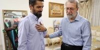 نماز خواندن علی لاریجانی در منزل این سردار شهید بلندپایه+ تصاویر