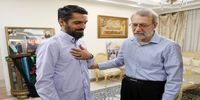 نماز خواندن علی لاریجانی در منزل این سردار شهید بلندپایه+ تصاویر
