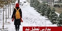 برف مدارس این استان را نیز تعطیل کرد