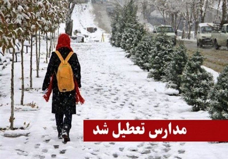 برف مدارس این استان را نیز تعطیل کرد