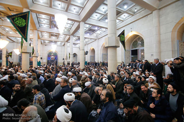 مراسم ترحیم آیت الله هاشمی رفسنجانی در مسجد اعظم قم