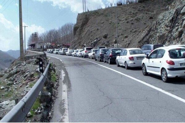 وضعیت ترافیکی کشور/جاده چالوس ترافیک سنگین دارد