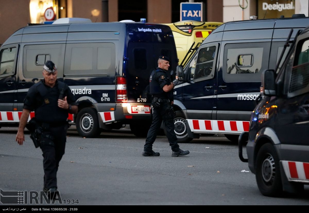 چهره 4 تروریست حمله به بارسلون منتشر شد + عکس