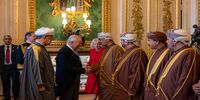 تصاویری ویژه از استقبال پادشاه انگلیس از سلطان عمان