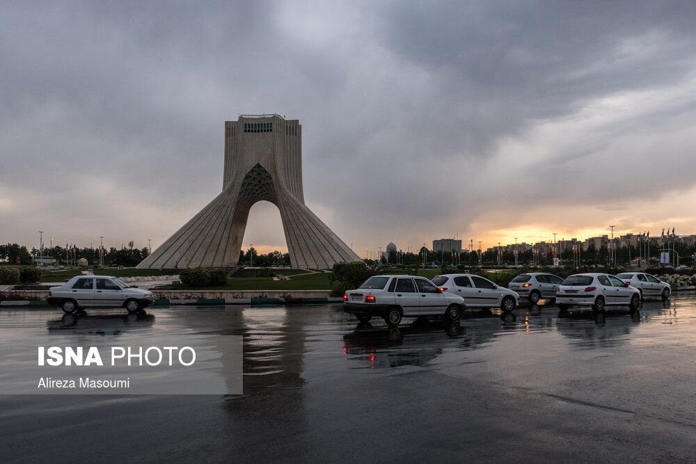 تصاویر| بارش باران بهاری در تهران
