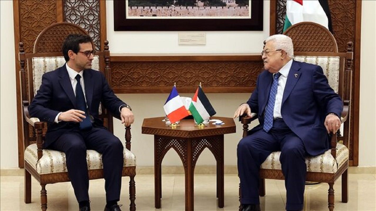 دیدار وزیر خارجه فرانسه با نتانیاهو و محمود عباس درباره تحولات غزه