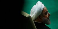 خوش‌وبش روحانی و لاریجانی در مراسم تنفیذ+ فیلم