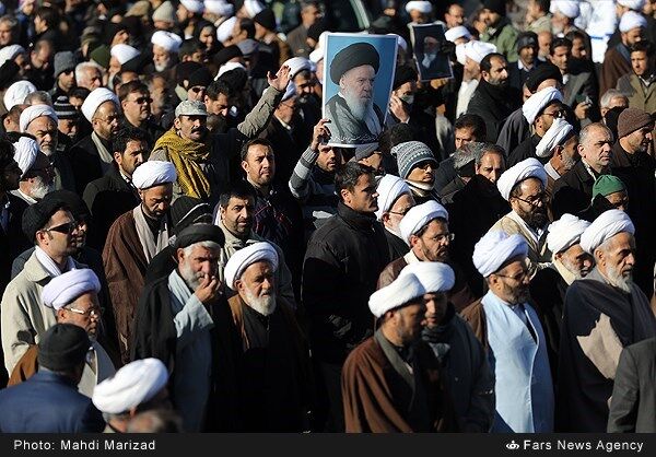 تشییع پیکر آیت الله موسوی اردبیلی