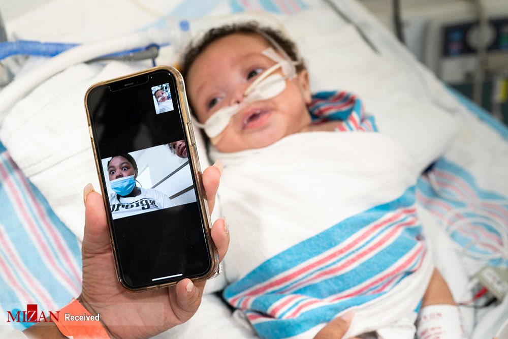 تصاویری تلخ از نوزادان مبتلا به کرونا در بیمارستان