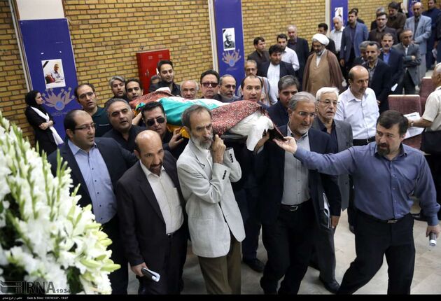 مراسم تشییع پیکر قانعی راد