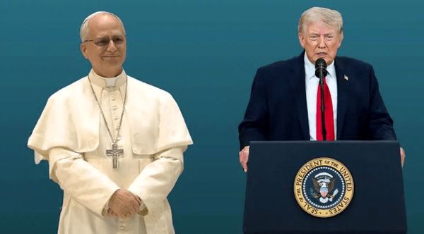 واکنش ترامپ به سوال خبرنگار درباره علت درگیری با پاپ +فیلم