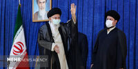 عکسی دیده نشده از گفتگوی رهبر انقلاب با سید حسن خمینی