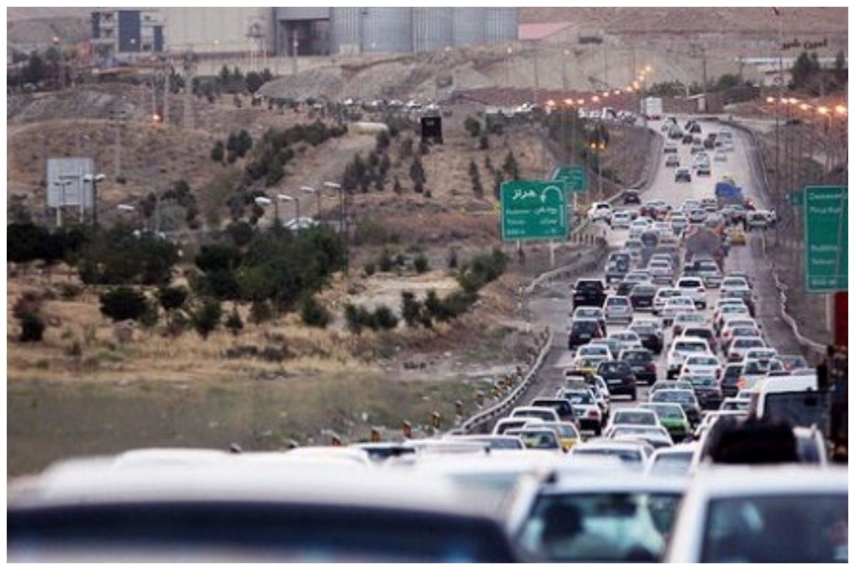 وضعیت ترافیک جاده چالوس و آزادراه تهران - شمال
