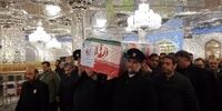 طواف  پیکر رستم قاسمی در حرم رضوی+تصاویر