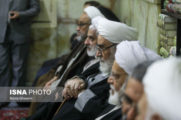 مراسم ختم هاشمی شاهرودی در مسجد ارگ
