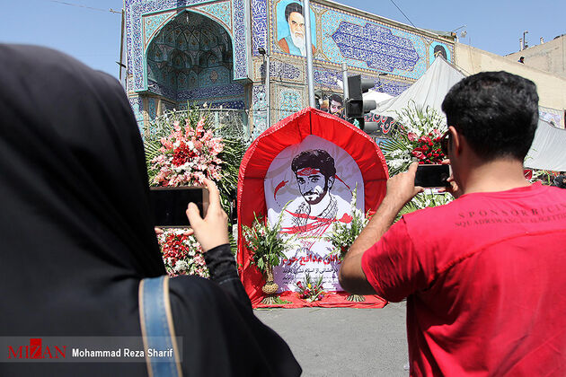 مراسم بزرگداشت شهید حججی در نجف آباد