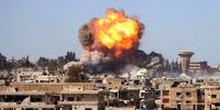 بمباران شهر البوکمال سوریه توسط جنگنده‌های آمریکایی