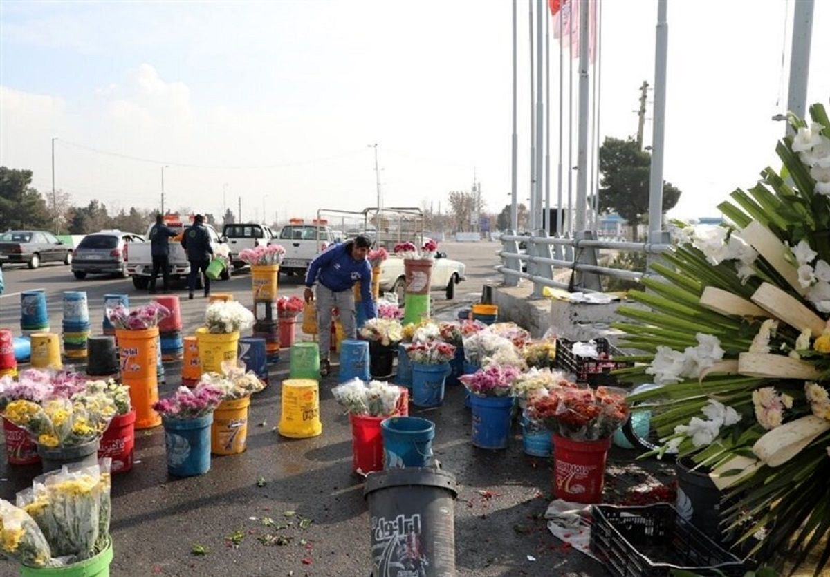 حضور گلفروشان در جاده بهشت‌زهرا ممنوع شد