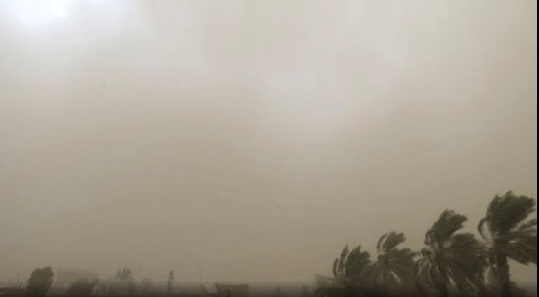 طوفان شدید در اهواز + فیلم
