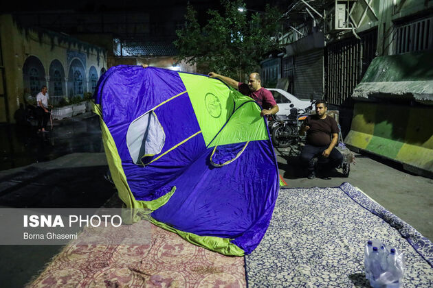 شبمانی کسبه پلاسکو برای جلوگیری از سرقت