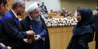 عکس زنی که رییس جمهور او را ستود