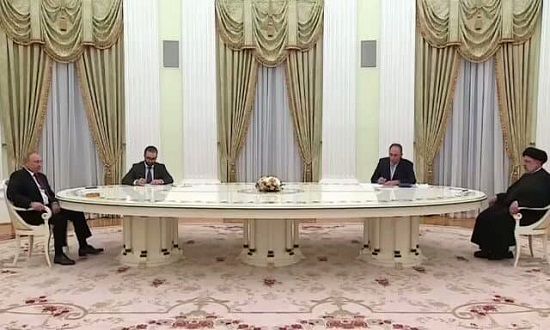 تبعیض پوتین در دیدار با رئیسی و اردوغان؟ +عکس