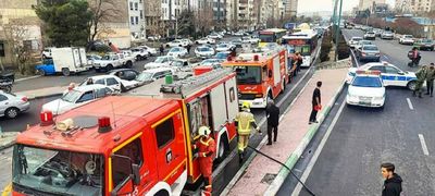  تصادف زنجیره ای 12 خودرو در تهرانپارس