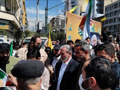 حضور زیاد نخاله در راهپیمایی روز قدس در تهران + عکس