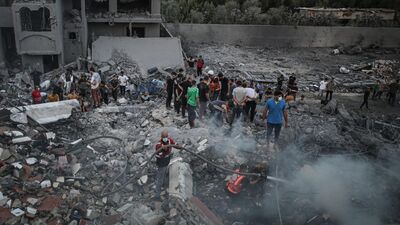 بمباران اردوگاه یبنا در مرکز رفح/ 4 کودک شهید شدند