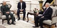 فوری/دیدار مقام مهم نظامی ایران با رئیس جمهور عراق