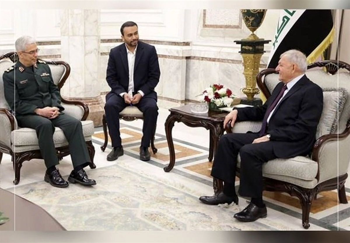 فوری/دیدار مقام مهم نظامی ایران با رئیس جمهور عراق