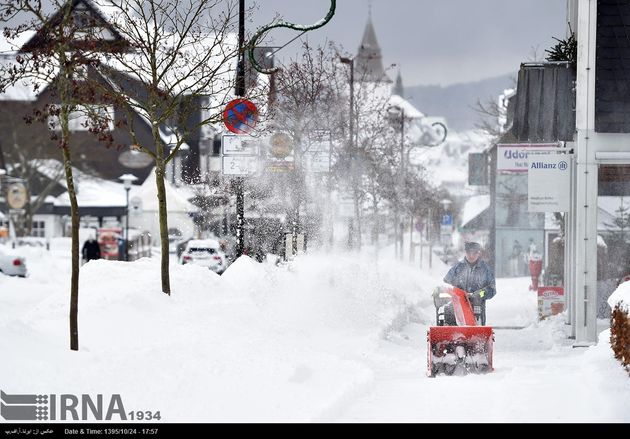 برف و یخبندان شدید در آلمان