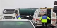 برف سنگین، اتوبان شاهین شهر - نطنز را مسدود کرد