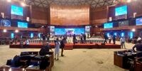 نمایی از محل استقرار خبرنگاران پوشش دهنده مذاکرات اسلام‌آباد+ فیلم