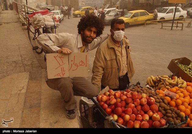 آلودگی هوای اهواز ۶۰ برابر حد مجاز