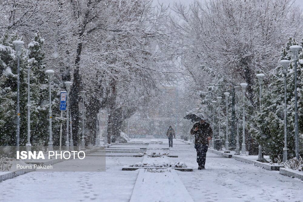 بارش برف و کولاک در تهران تا پایان هفته 
