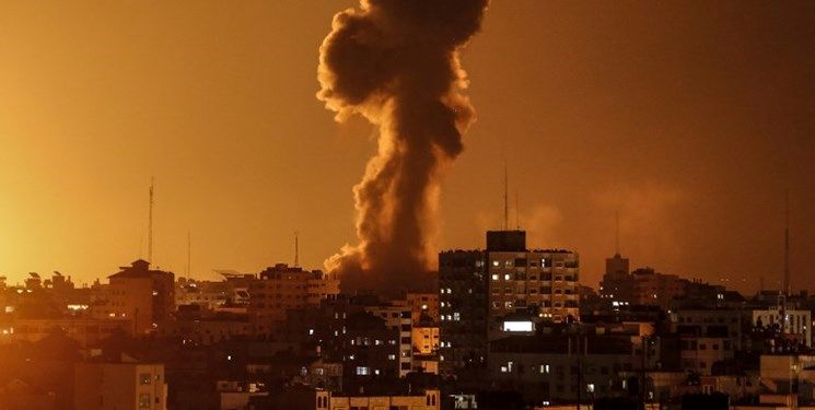 حمله هوایی سنگین اسرائیل به  خانه‌های مسکونی + فیلم