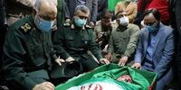  سرلشکر سلامی و سردار حاجی‌زاده بر پیکرهای شهدای اخیر حمله رژیم صهیونیستی حضور یافتند