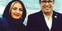 مجری معروف در کنار همسر مجری اش!+تصاویر