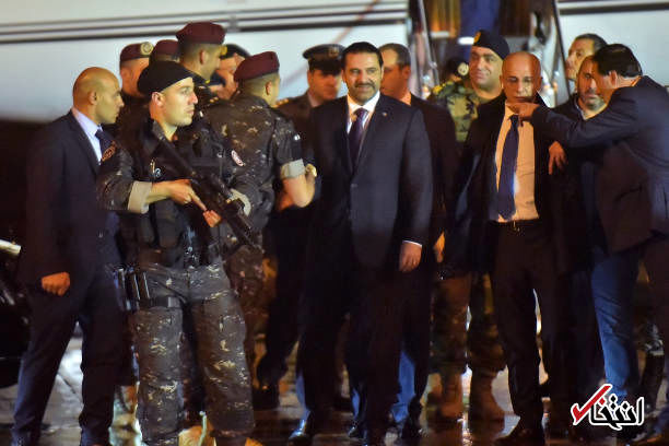 تدابیر شدید امنیتی در فرودگاه بیروت هنگام ورود سعد حریری + عکس
